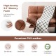 Convertible memory foam futon sofa bed in brown with adjustable armrests, perfect for small spaces and versatile use.